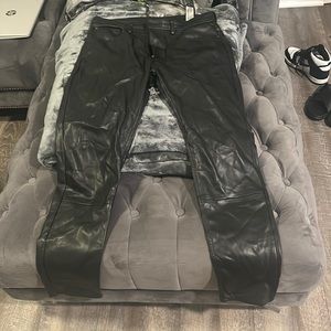 Zara men’s leather pants